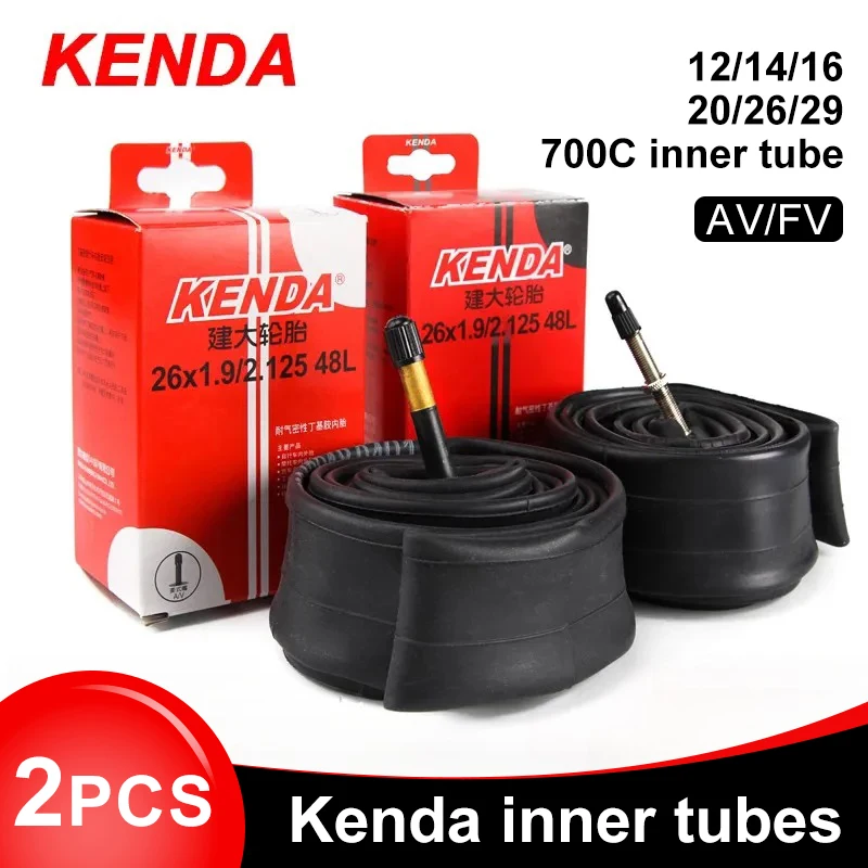 Inner Tube 700C - 2PCS KENDA Bicycle Inner Tube 20/26/27.5/29/700c/23C