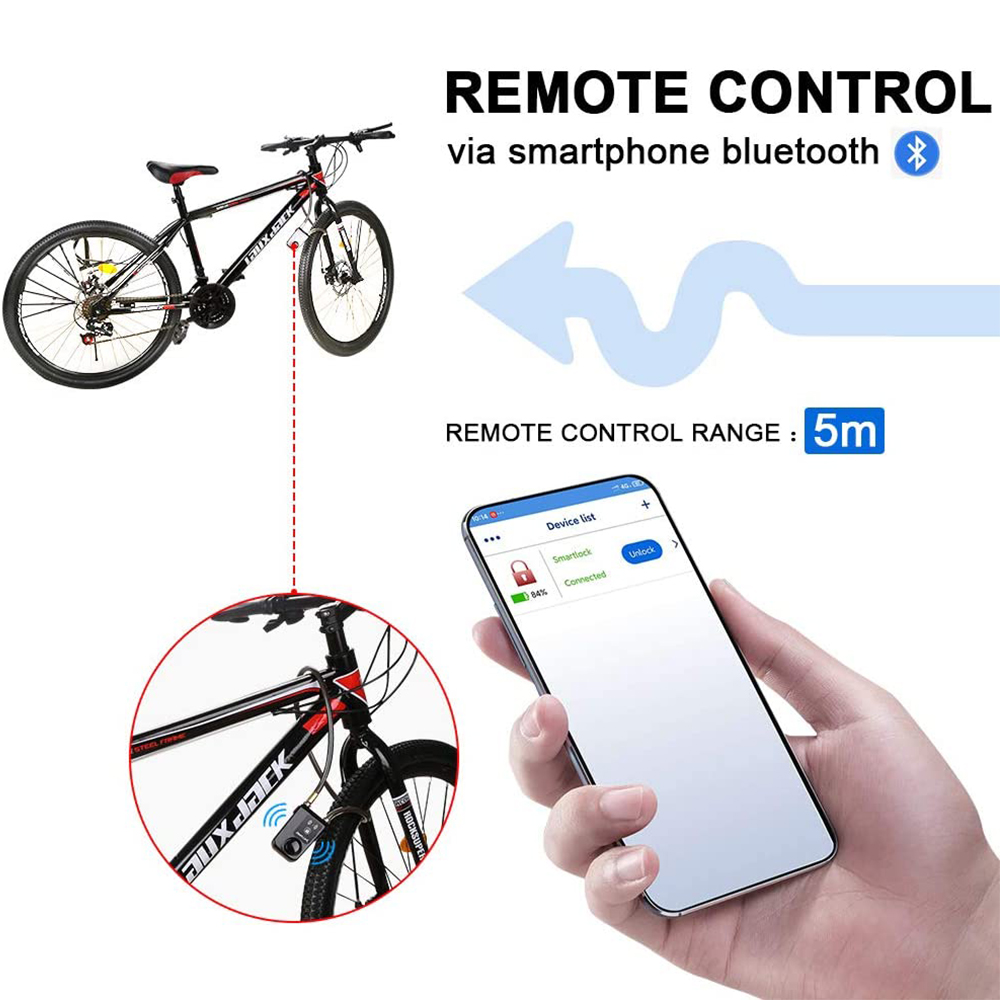 Bluetooth Smart Bike Lock Wate - огляд і ціна Chain Lock Combination