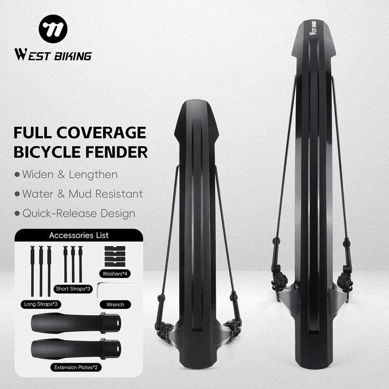 WEST BIKING Bike Fender Set 2P - огляд і ціна Fender Mudguard Set