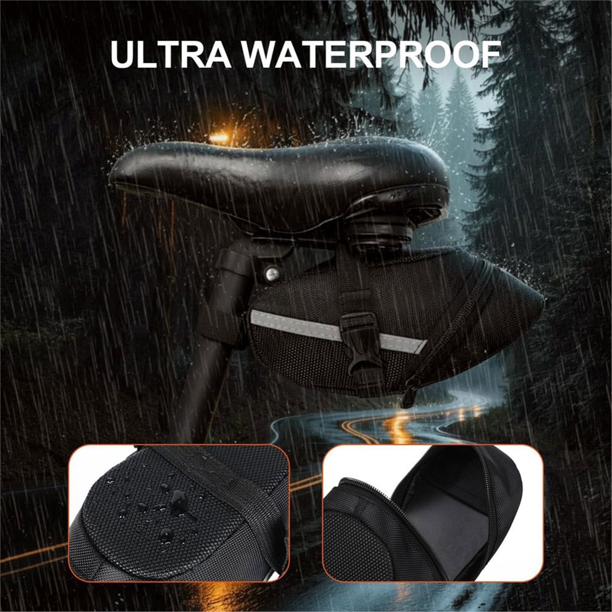 B72ABG 2 Pack Bike Seat Bag, B - огляд і ціна Saddle Bag Under Seat