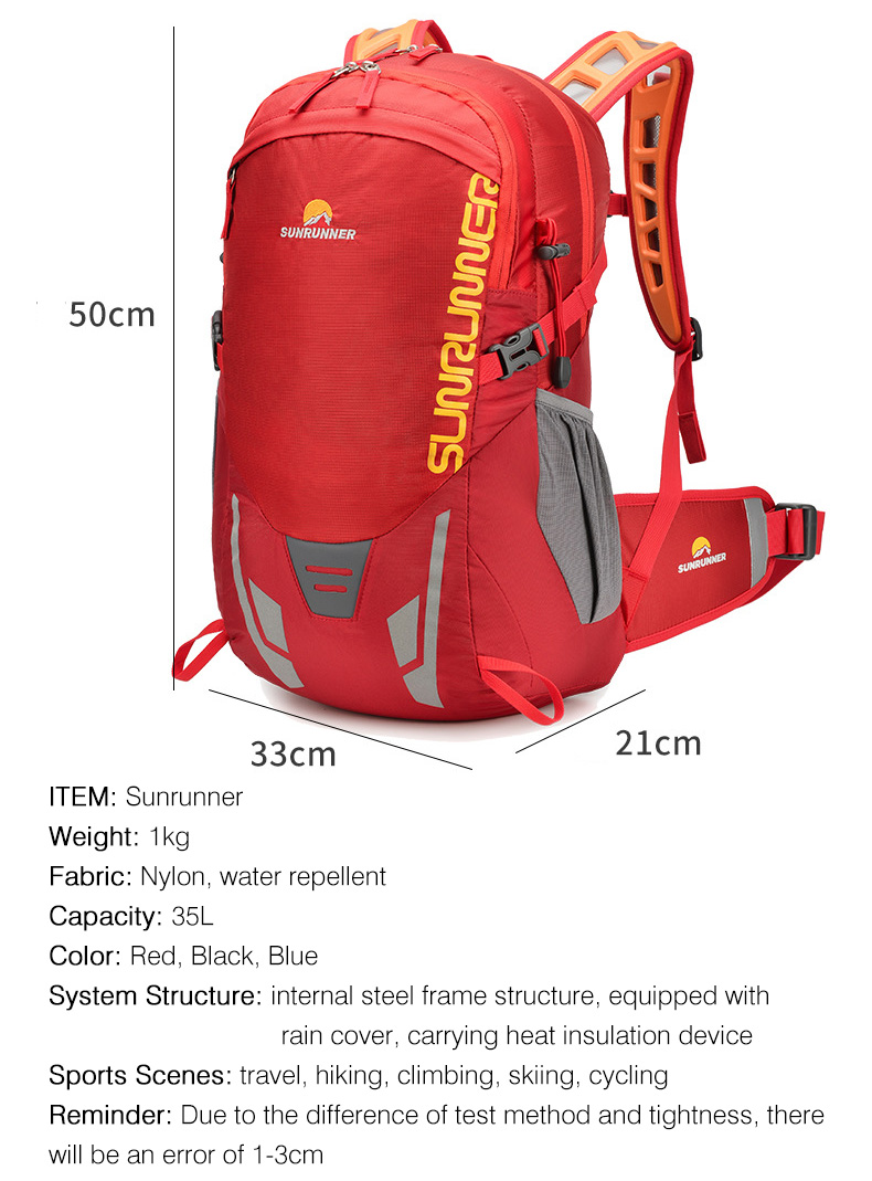 35L Hiking Backpack Bag Large  - огляд і ціна Cycling Commute Backpack