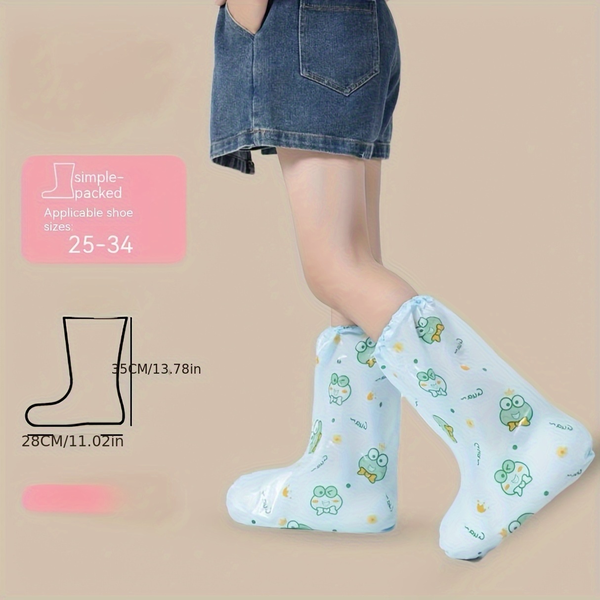 10pc Frog Cartoon Shoe Covers  - огляд і ціна Cycling Shoes For Commute