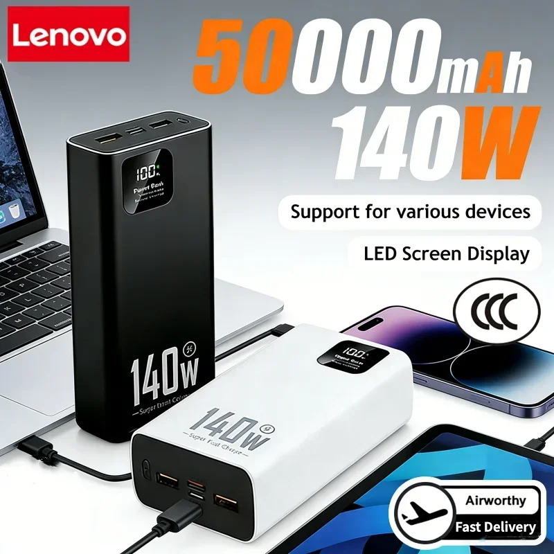 Lenovo 140W 500000mAh Ultra Ca - огляд і ціна Usb Charger Dynamo