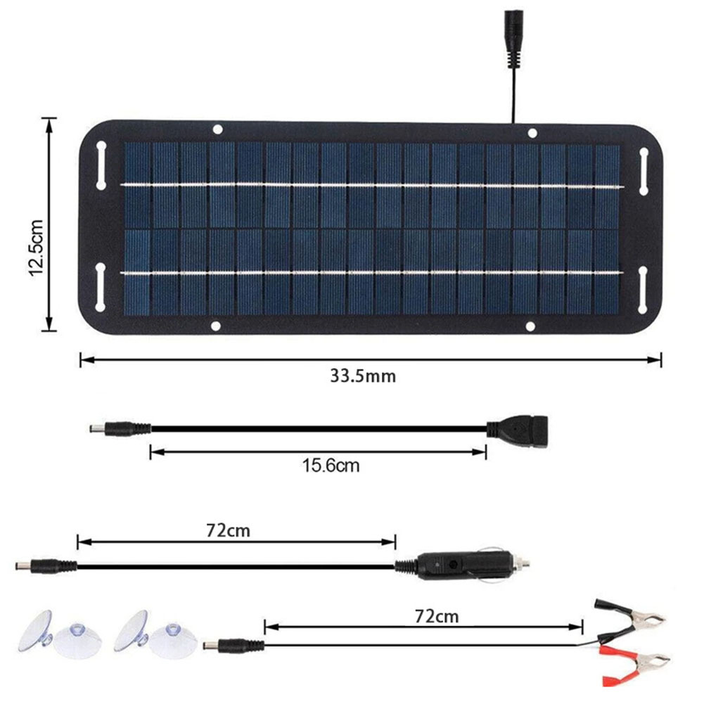 12V Monocrystalline Solar Pane - огляд і ціна Usb Charger Dynamo