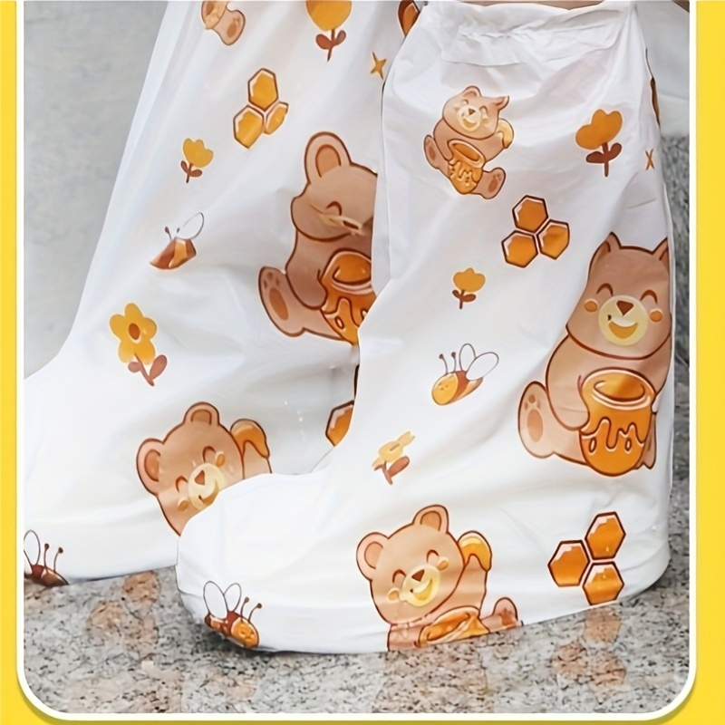 10pc Bear Cartoon Printed Shoe - огляд і ціна Cycling Shoes For Commute