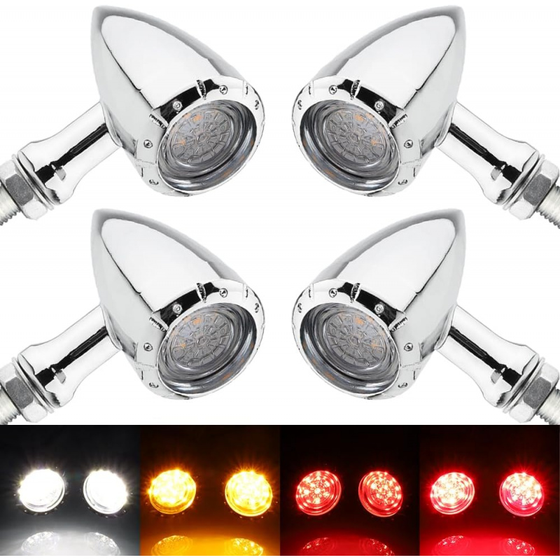 Motorcycle Bullet LED Front Re - огляд і ціна Bike Light Front Rear