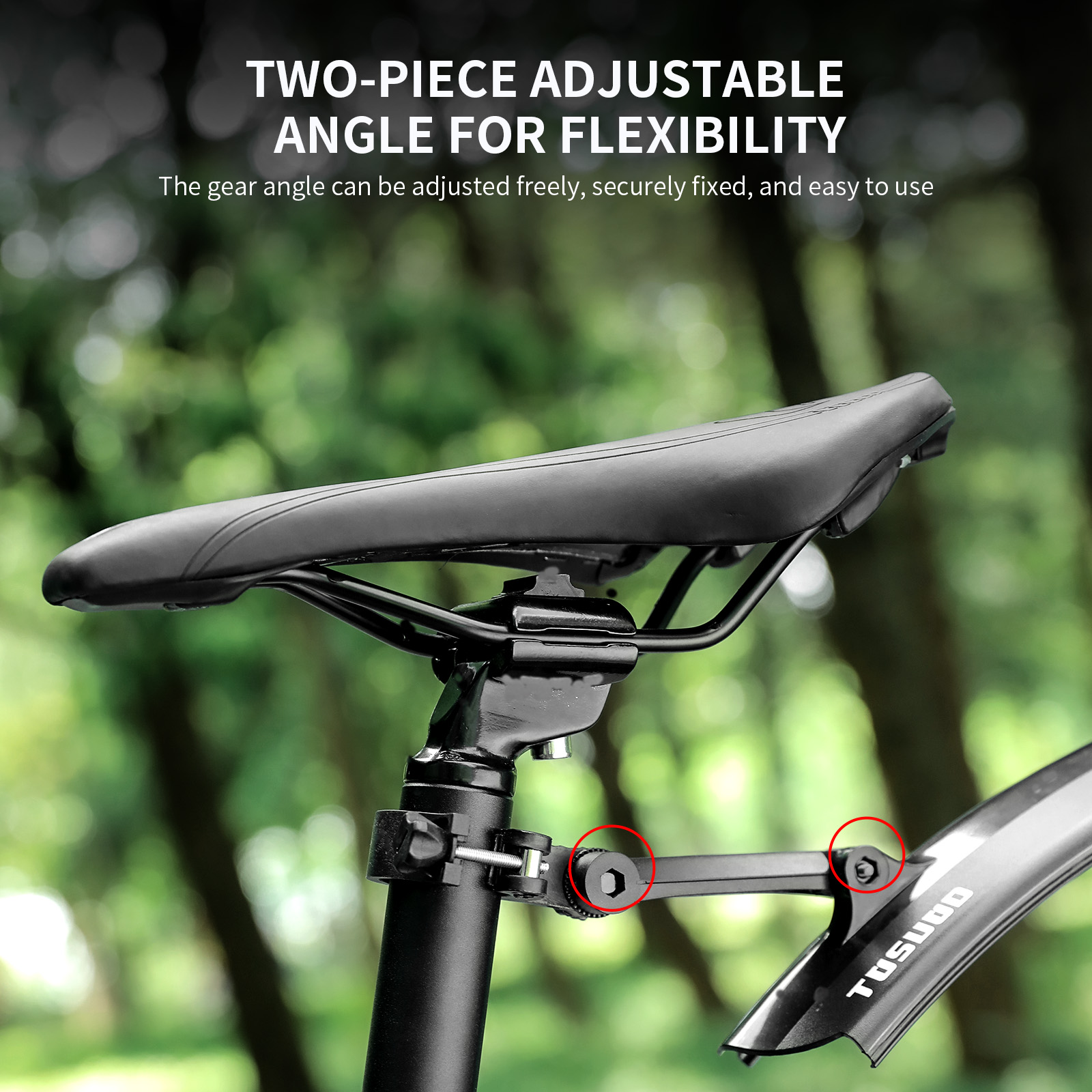 TOSUOD Adjustable Length Bike  - огляд і ціна Fender Mudguard Set