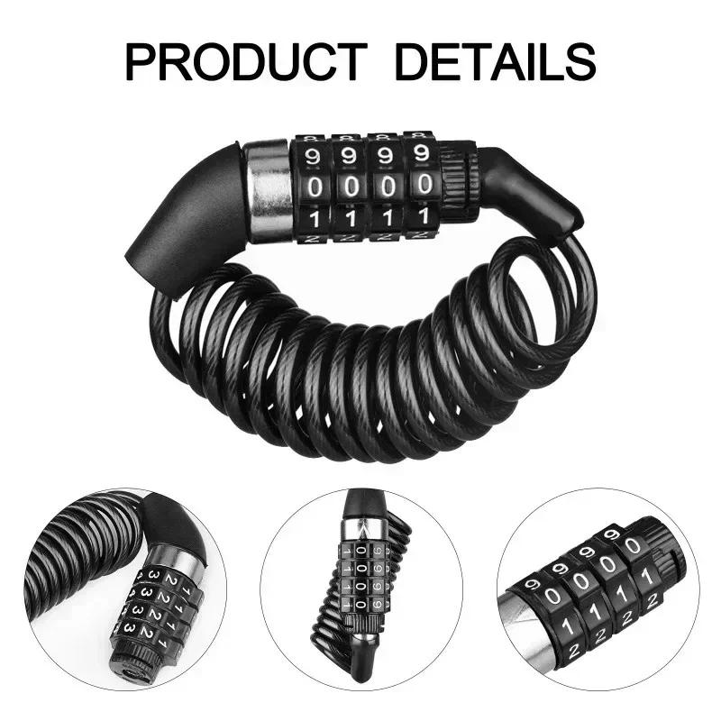 Motorcycle Bicycle Anti-Theft  - огляд і ціна Chain Lock Combination
