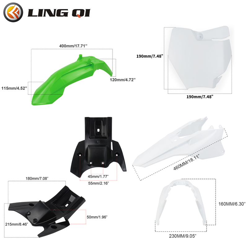 LINGQI RACING KT50 Motorcycle  - огляд і ціна Fender Mudguard Set