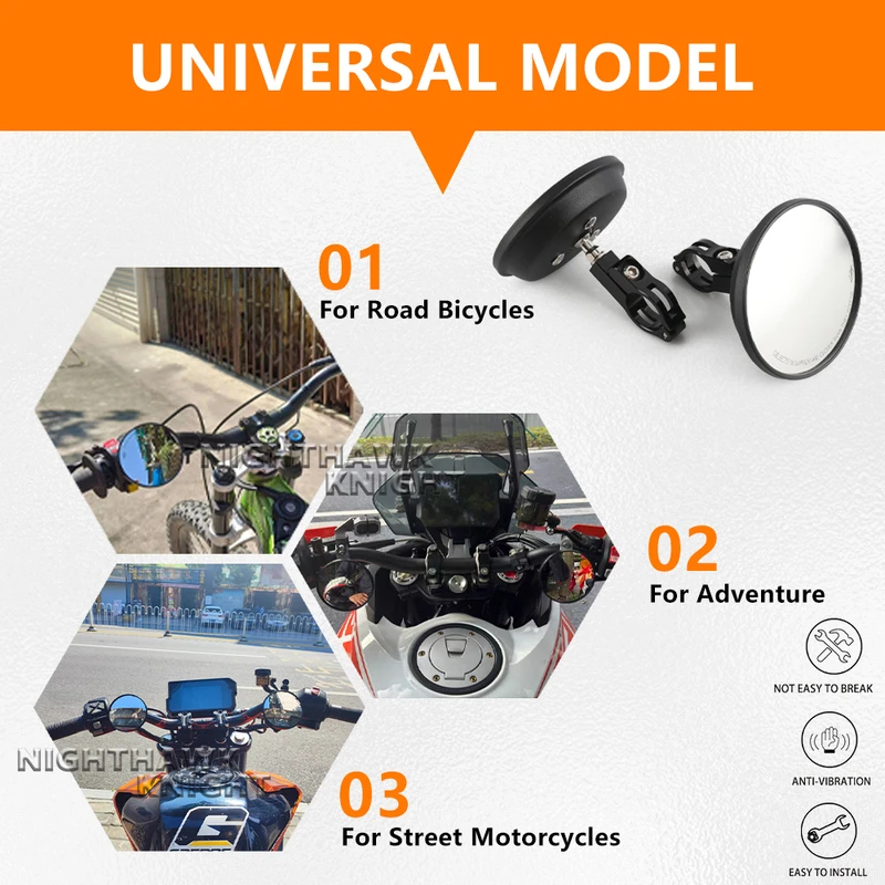 For HONDA CB650R CB 650R CB 65 - огляд і ціна Mirror Handlebar Convex
