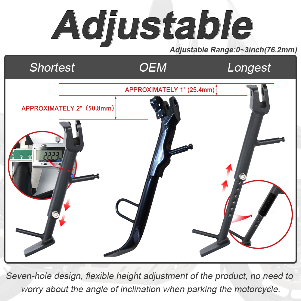 Motorcycle Adjustable Kickstan - огляд і ціна Kickstand Adjustable