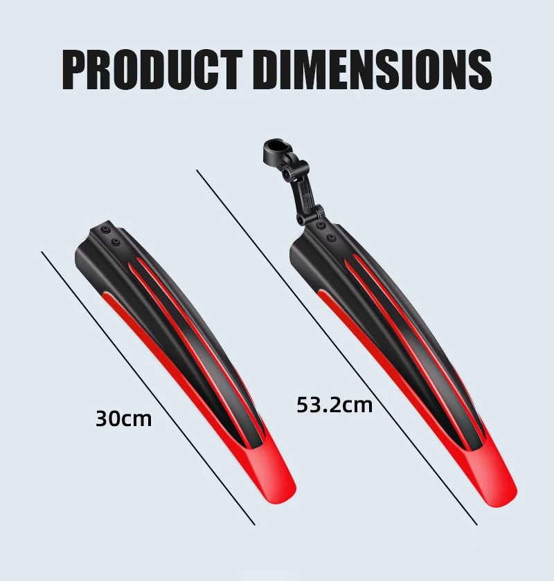 2pcs Bicycle Fenders Splash Fe - огляд і ціна Fender Mudguard Set